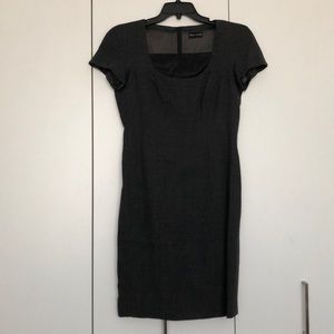 Rena Lange Heathered Charcoal Shift Dress